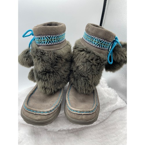 Bearpaw grey shearling snow - grey,