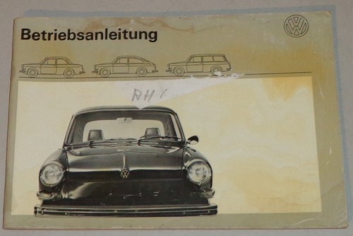 Operating manual 1600 - vw, type
