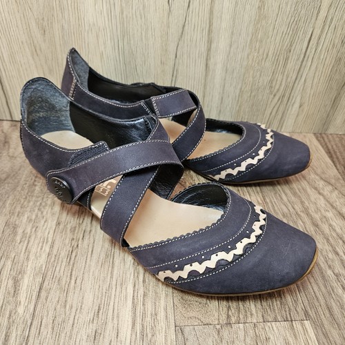 Ladies leather rieker heels - leather,