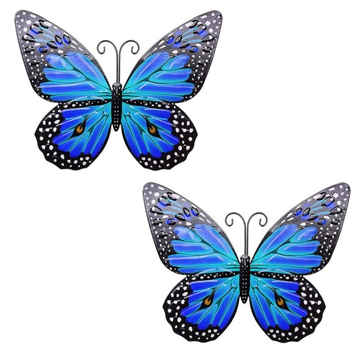 2pcs metal butterfly - butterfly, wall