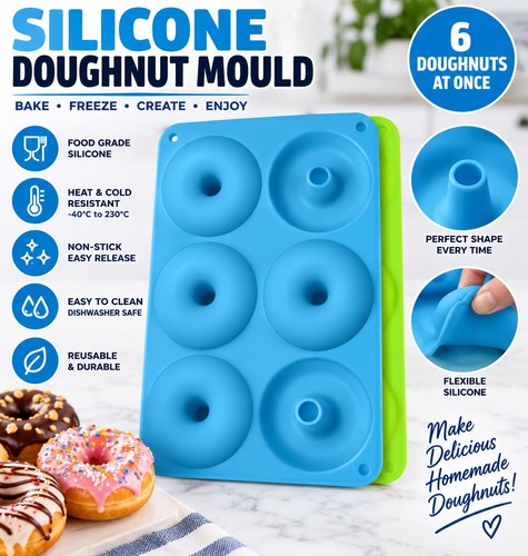 Silicone doughnut moulds 6 - 2x,