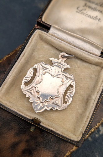 Antique 1919 silver medallion - antique,