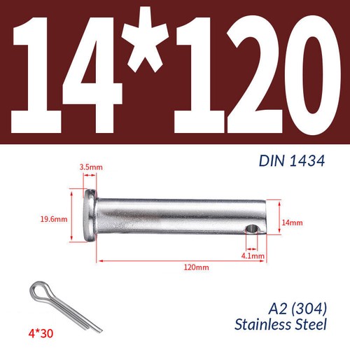 Clevis pin 304 stainless steel - clevis,