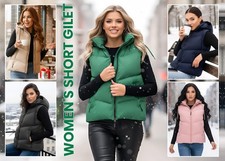 Womens Short Gillet Sleeveless