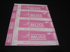 MUSE SET 4 TICKETS PROMOTER PROOFS MADRID 2003 NOT NUMBERED