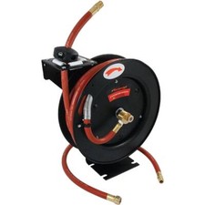 Neilsen Air Line Compressor Hose Reel Auto Retractable 50ft 3/8" Garage Workshop