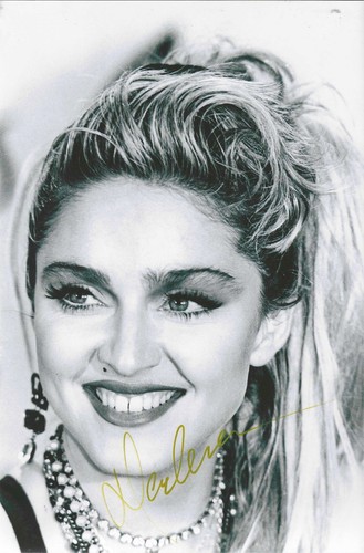 Madonna signed 12x8 inch