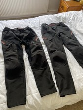 2x Ixon Crosstour Pants Motorbike Trousers 32/34 Medium/ Large Black Motorcycle