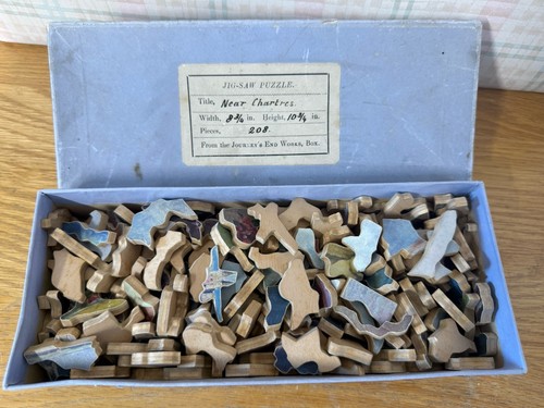 Antique wooden jig saw puzzle - wooden,