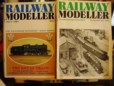 COLLECTION OF 15 X  RAILWAY MODELLER MODEL RAIL MAGAZINES 1980 1981 1982