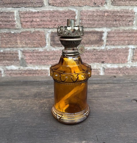 Vintage hand held glass oil - vintage,