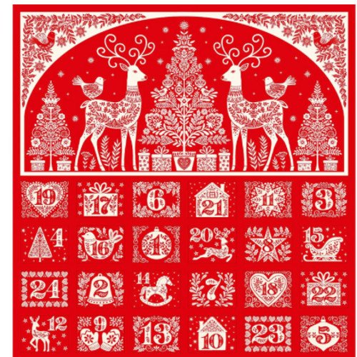 Makower scandi fabric advent - makower,