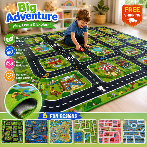 Kids car play mat - play,