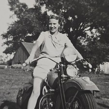 Vintage B&W Photo Snapshot of