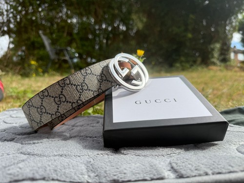 Gucci belt size 115cm silver - belt, 115cm-silver