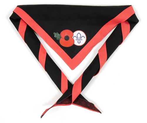 Scout scarf black red - black, poppy