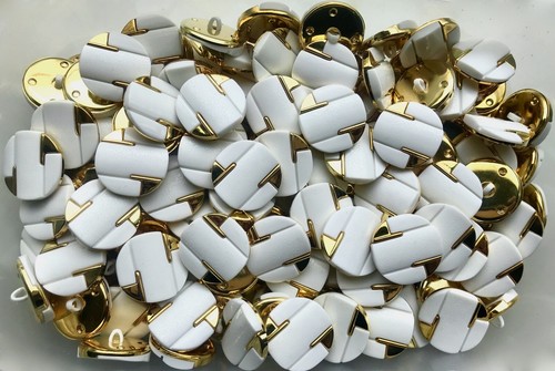 Buttons 25mm 40l white and - 40l,