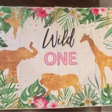 Wild One Jungle Theme Backdrop