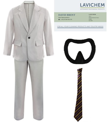 Slough office manager costume - office,