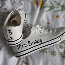 Trainers sneakers converse iron on vinyl transfer wedding personalised shoes 
