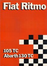 Fiat Ritmo II 105 TC & Abarth 130 TC 1983-84 German Market Sales Brochure Strada