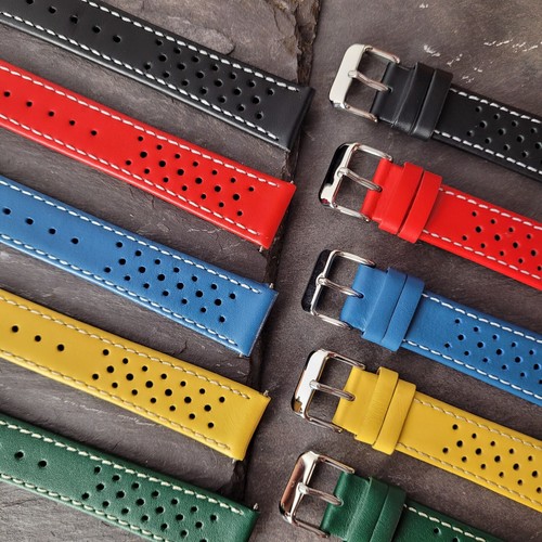 Perforated leather rally - leather,