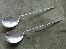 Pair of Rare Large Solid Silver ROMAN STYLE CORINIUM Spoons Elkington 24.8 cm