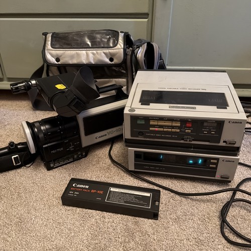 Vintage canon video camera set - vintage,