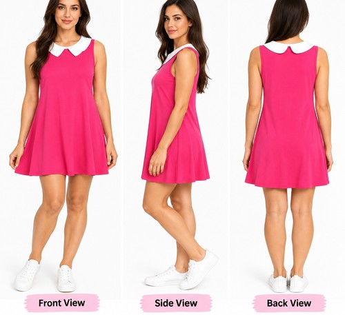 Boohoo pink peter pan - pink, collar
