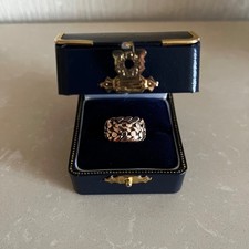 9ct old rose gold keeper ring.