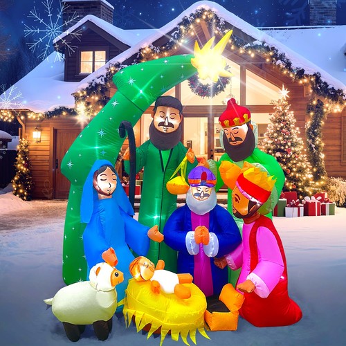 7ft christmas inflatable - 7ft,
