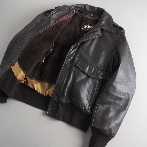 Schott leather flight bomber - schott,