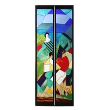 Antique Stained Glass Doors
