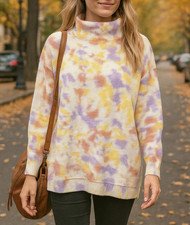 NEW Free People ottoman mock neck textured long tunic jumper S M L XL