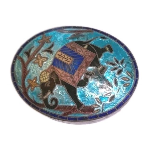 Indian turquoise enamel - turquoise, &