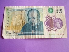  AA19 Bank Of England £5 Five Pound Note - New issue Plastic/Polymer AA19 366513