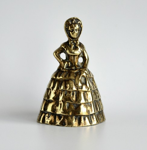 Vintage polished brass lady - vintage,