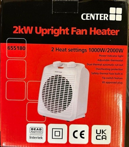 Center 2kw upright fan - x3,