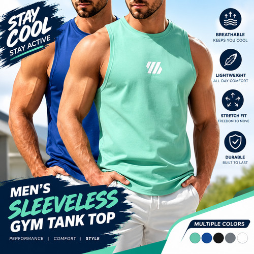 Running tank top men - running, summer