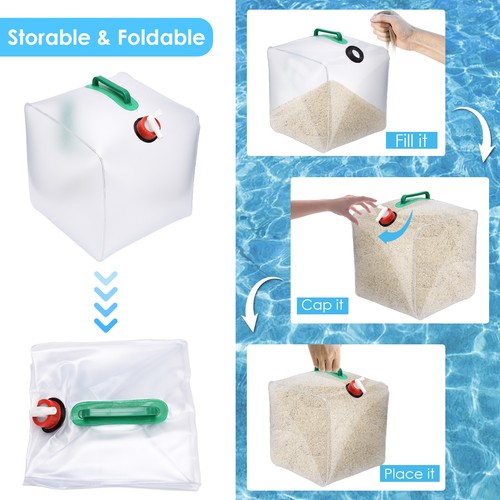 2pcs 20l pool step sand - 2pcs, bags