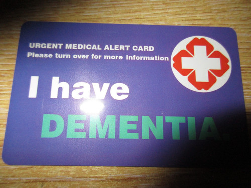 Have dementia card a - "i, dementia"