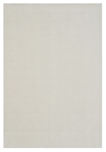 Ivory white handmade wool - ivory, rug