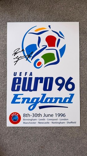 Paul gascoigne signed 16x12 - paul,