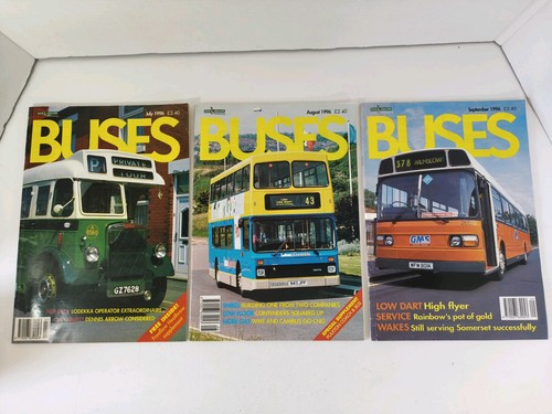 Buses magazine bundle jul - buses, x3