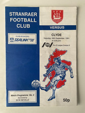 STRANRAER V CLYDE. 28TH SEPTEMBER 1991. B & Q LEAGUE DIVISION TWO.