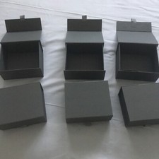 Bundle JOBLOT 6 Luxury Magnetic Snap Shut Gift Boxes - Small Kraft Grey -Wedding