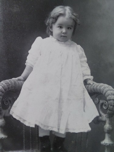 Cute baby girl - antique, photo