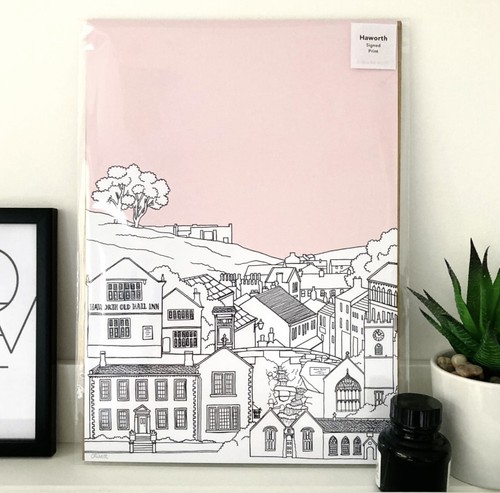Art print haworth brontë - art,
