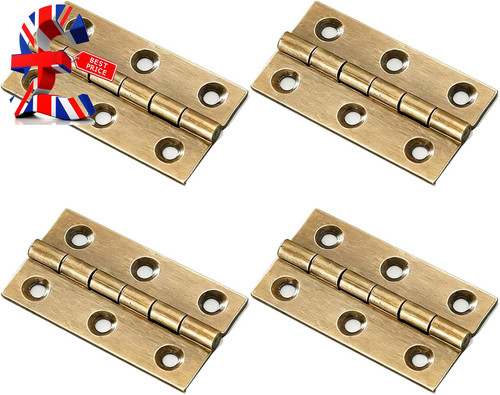 Pack antique brass hinges 2 - pack, hinges,