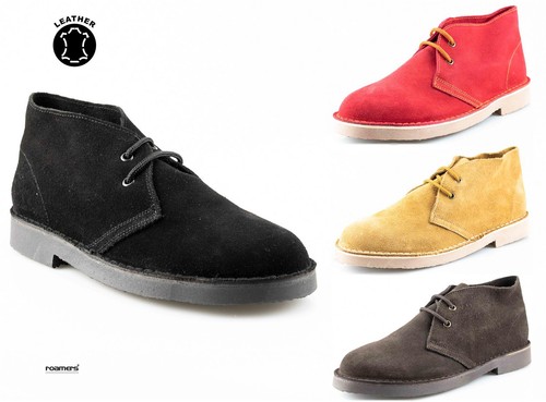 Mens leather suede roamers - suede,